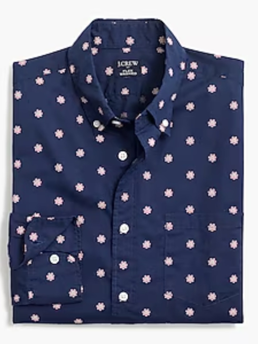 J. Crew Factory Floral Slim Flex Casual Button Down Shirt